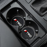2PCS Toyota TRD Diamond Car Water Coaster Cup Mat