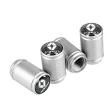 4pcs/set Renault Logo Matte Car Air Valve Stem Caps Auto Tyre Valve Covers