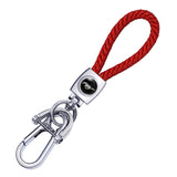 Ford Mustang Braided Rope Car Keychain Keyring Pendant