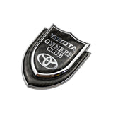 Toyota Shield Carbon Fiber Car Rear Sticker Window Emblem Badge Decal