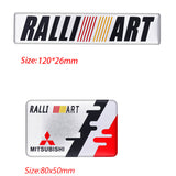 Mitsubishi Ralliart Logo Aluminum Alloy Car Sticker Nameplate Emblem Badge Decal