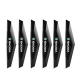 6pcs Skoda TPU Car Door Anti-collision Protective Stickers Bumper Strip Decal