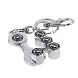 4pcs/set Opel Logo Car Air Valve Stem Cap Auto Tyre Valve Covers with Wrench