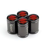 4pcs Suzuki Logo Car Tire Valve Caps