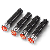 4pcs/set Toyota TRD Logo Carbon Fiber Car Door Bolt Lock Pins Gate Lock Screws