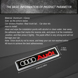 2pcs/set Audi Sline Logo Metal Car Side Sticker Auto Emblem Badge
