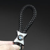 BMW M Power Logo Braided Rope Car Keychain Keyring