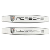 2pcs Porsche Metal Car Fender Side Badge Decal Rear Emblem Sticker