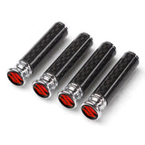4pcs/set Suzuki Logo Carbon Fiber Car Door Bolt Lock Pins Gate Lock Screws