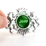 Jeep Double Lion Metal Car Rear Sticker Auto Window Emblem Badge Decal