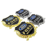 2PCS Ford Metal Car Rear Sticker Shield Trunk Emblem Badge Decal