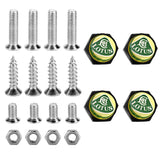 4pcs/set Lotus Logo Stainless Steel Car License Plate Bolts