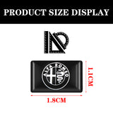 10pcs Alfa Romeo Epoxy Car Armrest Button Sticker