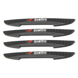 4pcs/set Audi Quattro Car Door Protection Bumper Strip Anti Scratch Sticker