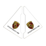 2PCS Porsche Car Door Corner Edge Cover Anti-Scratch Protective Sticker