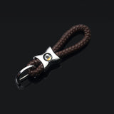 Mercedes Benz AMG Smart Apple Tree Logo Braided Rope Car Keychain Keyring