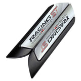 2pcs Ford RS ST Logo Metal Car Side Sticker Emblem Badge Decal Auto Body Decoration