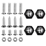 4pcs/set Alfa Romeo Logo Stainless Steel Car License Plate Bolts