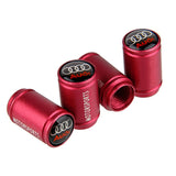 4pcs/set Audi Logo Car Tire Valve Caps Auto Tyre Wheel Air Covers Air Caps