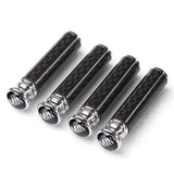 4pcs/set MINI Cooper Logo Carbon Fiber Car Door Bolt Lock Pins Gate Lock Screws
