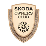 Skoda Metal Shield Car Rear Sticker Auto Window Emblem Badge Decal