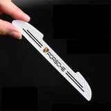 4pcs Porsche Car Door Bumper Strip Anti-collision Protection Sticker