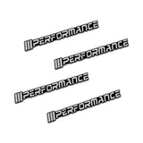 4pcs/set BMW Power Performance X6 E92 E87 G30 Metal Car Stereo Sticker Auto Audio Emblem Decal