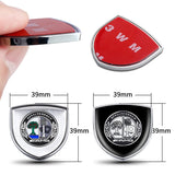 2pcs 39x39mm Mercedes Benz AMG Apple Tree Shield Metal Car Window Sticker Emblem Badge Decal
