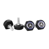 4pcs/set Mercedes Benz AMG Brabus Smart Logo Stainless Steel Car License Plate Bolts