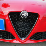 2pcs 7.4cm Alfa Romeo Car Front Hood Grille Sticker Auto Rear Emblem Badge Decal
