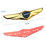 Volvo Metal Wings Car Front Hood Sticker Emblem Badge Decal
