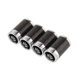 4pcs/set Jaguar Logo Carbon Fiber Car Air Valve Stem Cap Auto Tyre Valve Covers