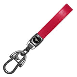 Ford Mustang Logo PU Leather Metal Car Keychain Keyring