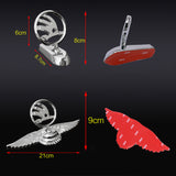 Skoda Angle Wings Metal Car Front Hood Bonnet Sticker Emblem Badge