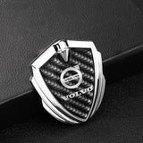Volvo Shield Carbon Fiber Car Side Window Sticker Emblem Badge Decal