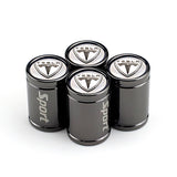 4pcs Tesla Logo Car Tire Valve Caps