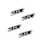4pcs/set BMW Power Performance X6 E92 E87 G30 Metal Car Stereo Sticker Auto Audio Emblem Decal