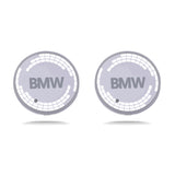 2pcs BMW M Power Logo Car Water Coasters 7-color LED Light Cup Mat Holder