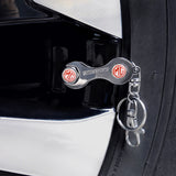 4pcs/set MG Logo Car Air Valve Stem Cap Auto Tyre Valve Covers with Wrench