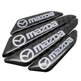 4pcs/set Mazda Carbon Fiber Car Door Anti-Scratch Sticker Door Side Protection Bumper Strips