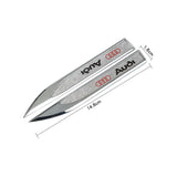 2pcs Audi Logo Metal Car Side Fender Sticker Emblem Badge