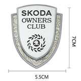 Skoda Metal Shield Car Rear Sticker Auto Window Emblem Badge Decal