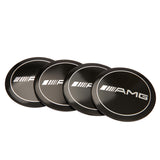 4pcs/set 56/75mm Mercedes Benz AMG Brabus Apple Tree Car Wheel Center Hub Cap Sticker Decal