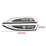 2pcs Jeep Metal Car Fender Side Stickers Badge Decals
