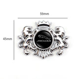 Jaguar Double Lion Metal Car Rear Sticker Auto Window Emblem Badge Decal