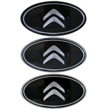 Citroen Elliptical Metal Car Window Sticker Emblem Badge Decal