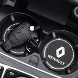 2PCS Renault Diamond Car Water Coaster Cup Mat