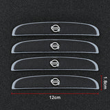4pcs/set Nissan Car Door Mirror Side Anti Collision Sticker Bumper Strips