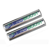 2pcs Ford ECOBOOST Metal Car Sticker Emblem Badge Decal Decoration