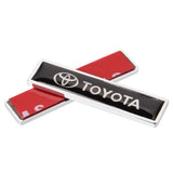 2pcs/set Toyota TRD Logo Metal Car Side Sticker Auto Emblem Badge